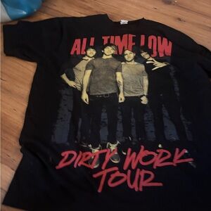 All time low dirty world tour shirt